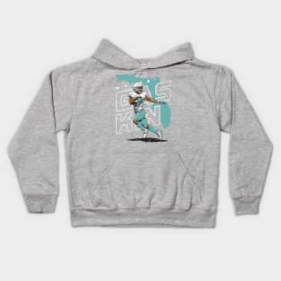 Myles Gaskin Miami Player Map Kids Hoodie